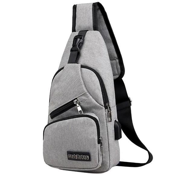 Unisex Crossbody Sling Chest USB Charging Backpack - Picture 5 of 5